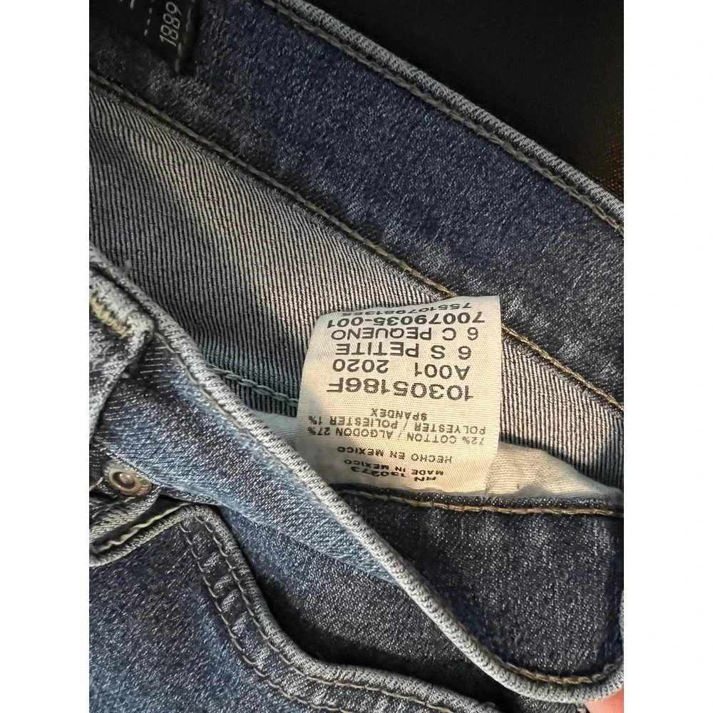 Lee Relaxed Fit Straight Leg Jeans Medium Wash High Rise Denim 6S Petite